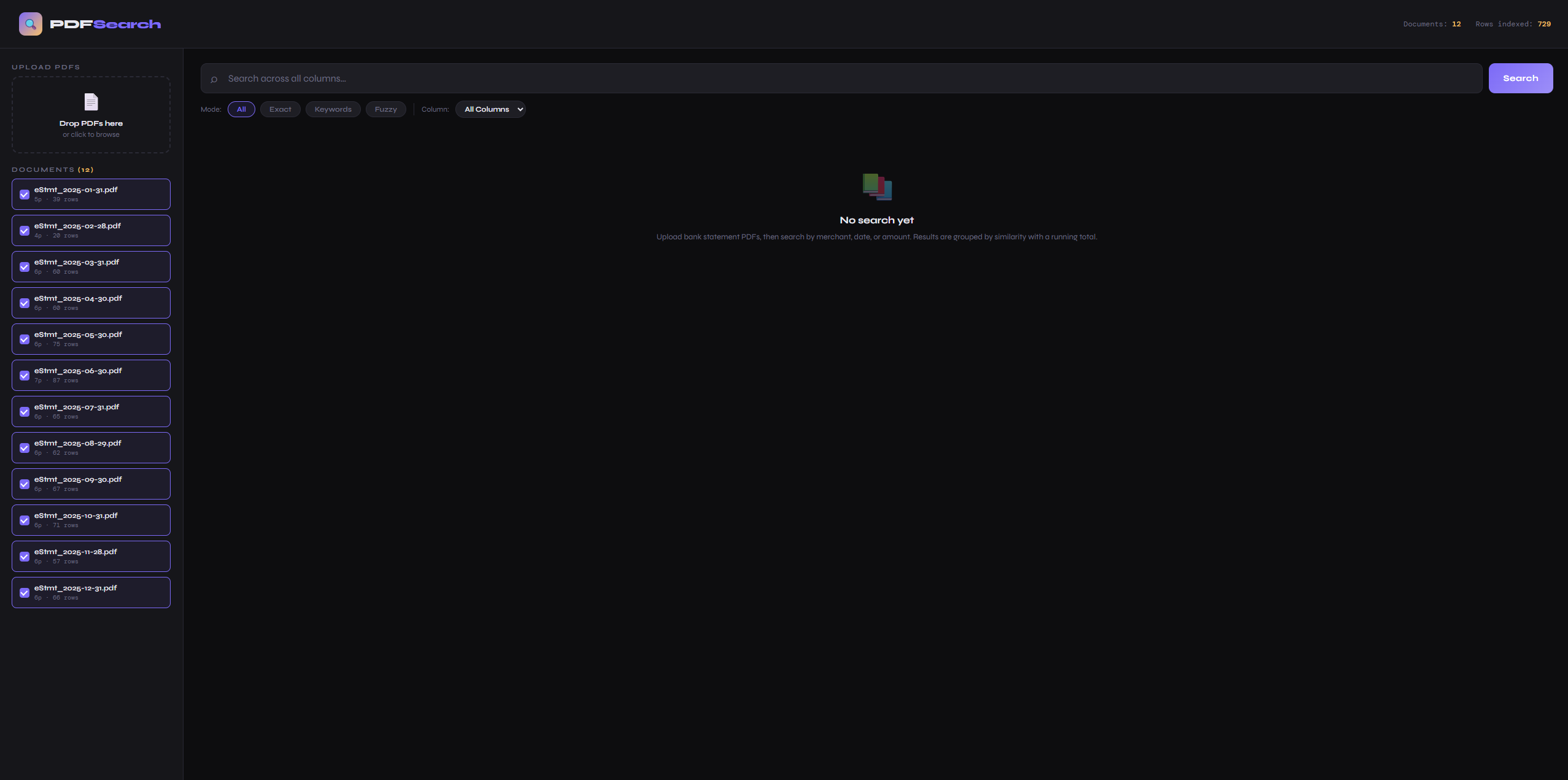 PDF Search Tool